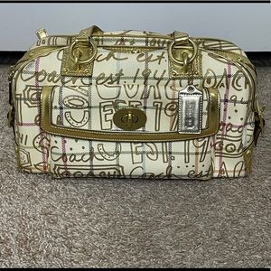 🌹COACH Chelsea gold graffiti bag.